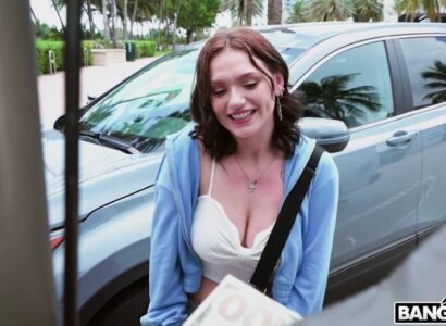 Dụ em gái dễ thương đang đi dạo một mình lên xe với 600 đô la - JAV HD Video | Javhay